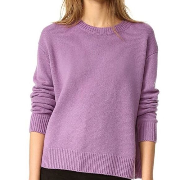 Vince 100% Cashmere Purple Crew Neck Sweater size Small - Picture 1 of 9